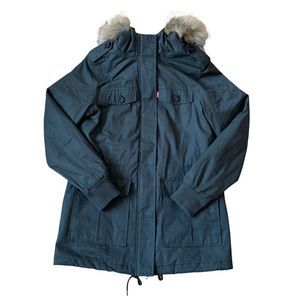Levi’s Mid-length Hooded Parka Jacket Size Small
